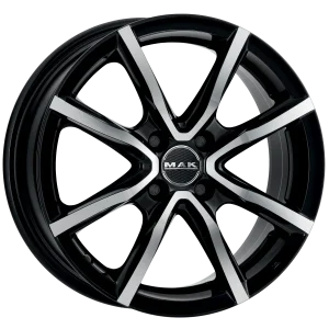 Mak Wheels – MILANO4 – Black – 15″x5.5″ 42mm – Summer Wheels – F55504MBM42CH3Y